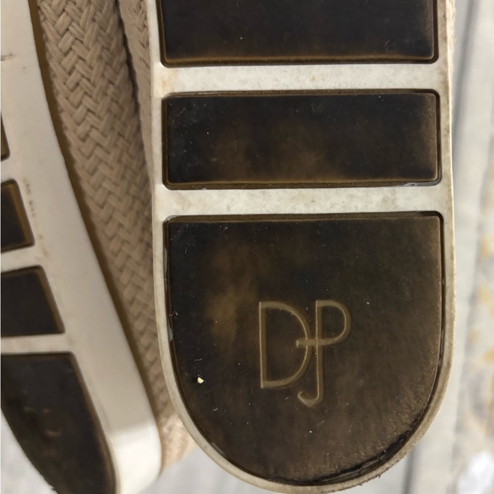 Donald J. Pliner Palm Taupe Suede Espadrille Loafers Size 7M - Picture 4 of 4